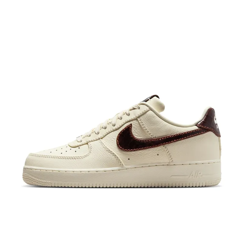 Nike Air Force 1 Low ’07 “Soft Pearl Brown Croc” (IH7332-001)