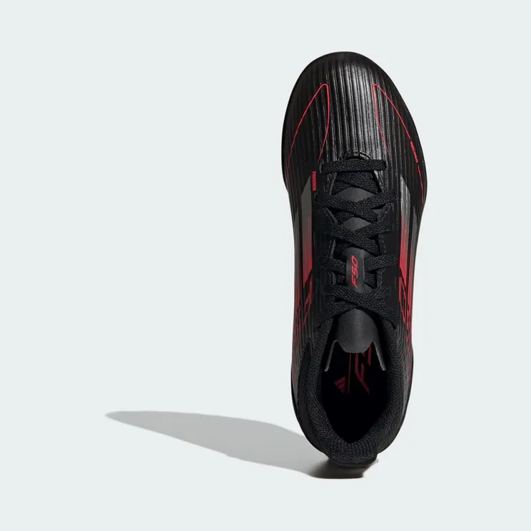adidas F50 League Turf Core Black Iron Metallic Lucid Red (IE3756)
