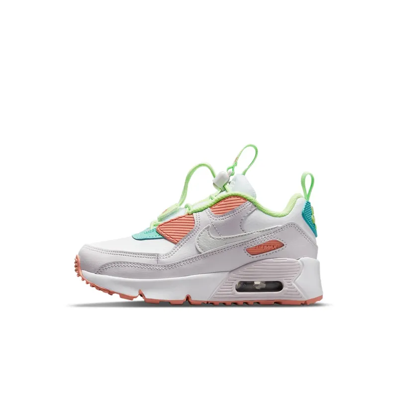 Nike Air Max 90 Toggle White Crimson Bliss (PS) (CV0064-102)