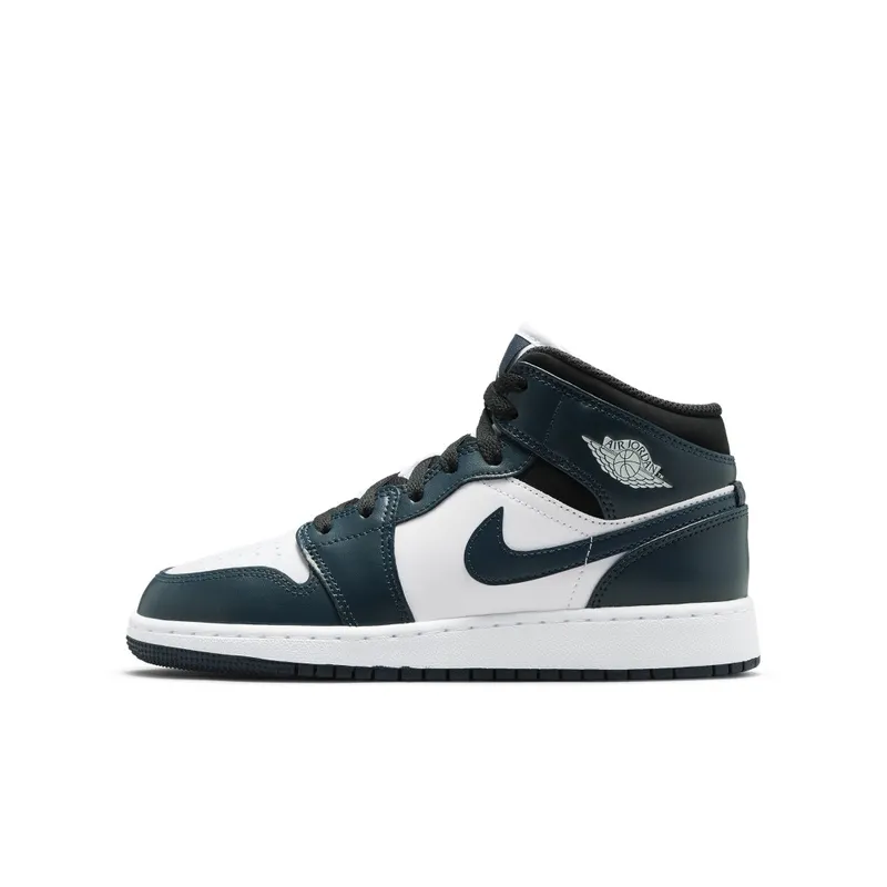 Air Jordan 1 Mid Dark Teal (GS) (554725-411)