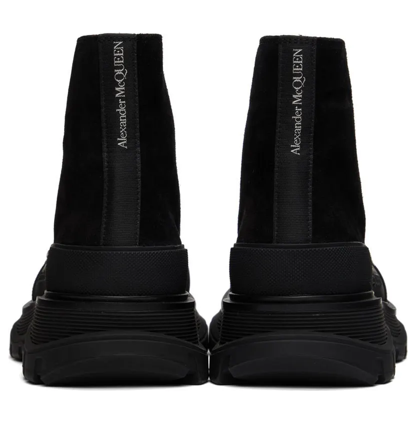 Alexander McQueen Black High Tread Slick Sneakers (627206WHBGU) (2)