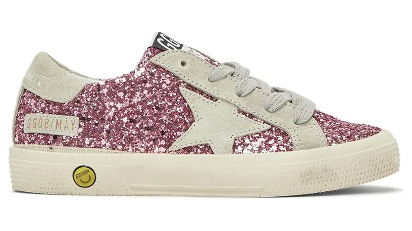 Golden Goose Kids Pink Glitter May Sneakers (GYF00112.F002813.25623)