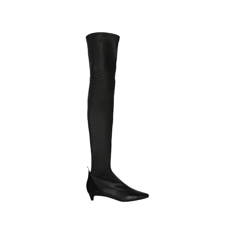 Givenchy Over-The-Knee Kitten Heel Boots Black (BE700P-E07B-001)