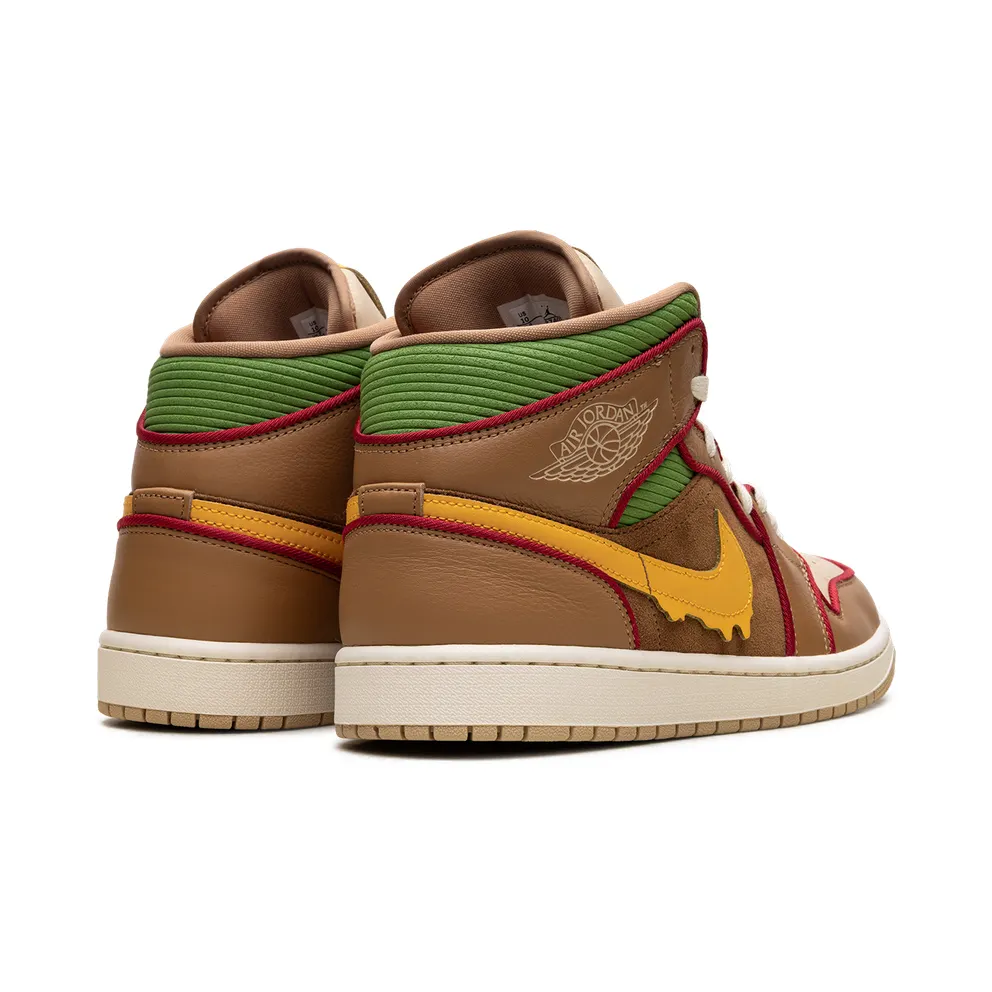 Jordan 1 Mid SE “Cheeseburger” (IB7403-224)