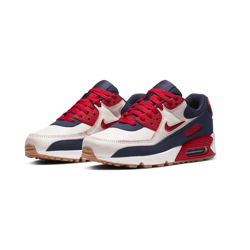Nike Air Max 90 Home & Away Red Sail/University Red-Black-Gum Medium Brown (CJ0611-101)