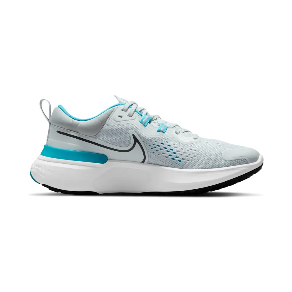 Nike React Miler 2 Grey “Pure Platinum / Chlorine Blue / Black” (CW7121-003)