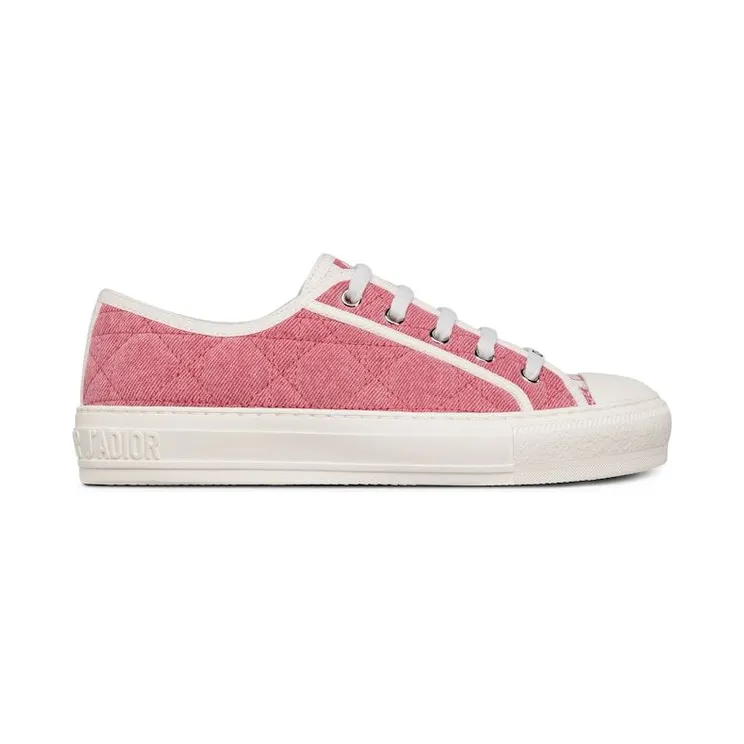 Dior Walk’N’Dior Low Top Pink Faded Cannage Embroidered Denim (W)