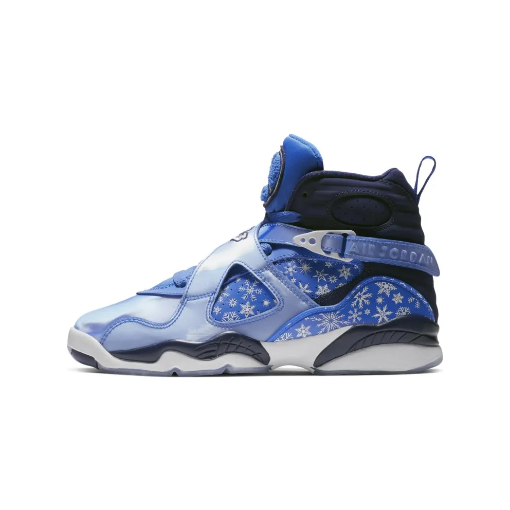 Jordan 8 Retro Snow Blizzard (GS) Cobalt Blaze/Blue Void-White (305368-400)