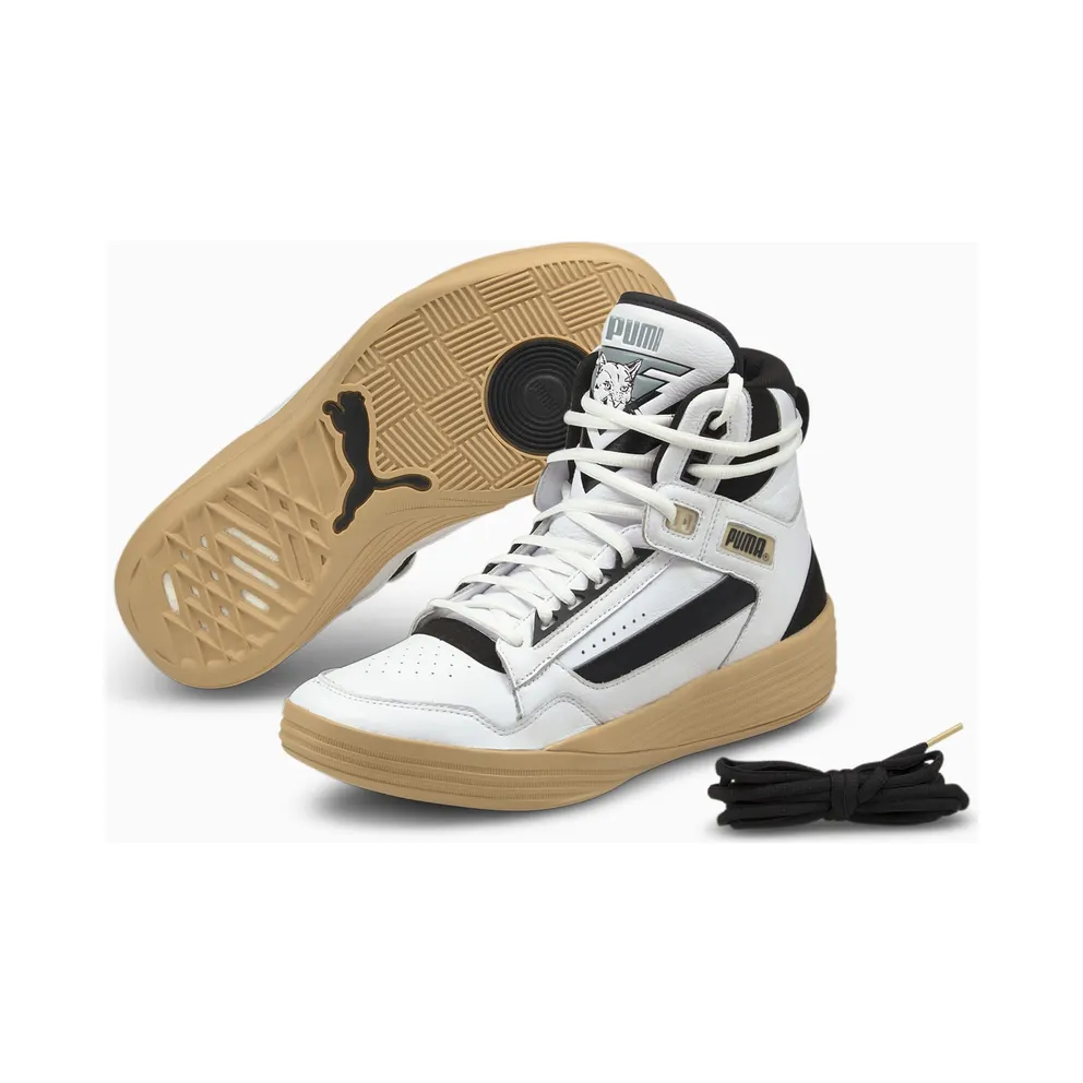 Puma x KUZMA Clyde All-Pro Mid Basketball Shoes White/Beige (194836-01)