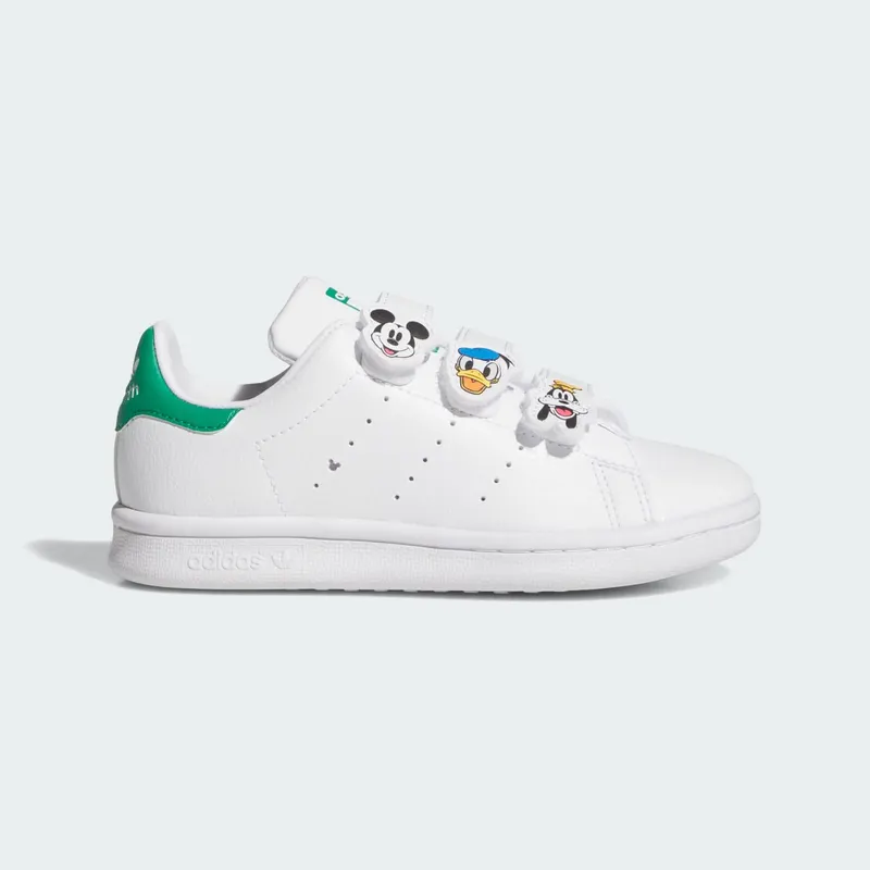 ADIDAS DISNEY STAN SMITH COMFORT CLOSURE Shoes Cloud White / Court Green / Core Black (JH7439)
