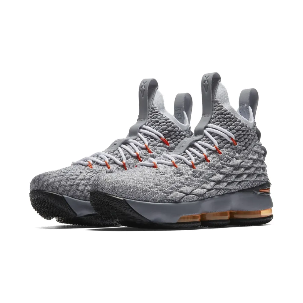 Nike LeBron 15 Safety Orange (GS) Dark Grey/Safety Orange-Wolf Grey-Black (922811-080)