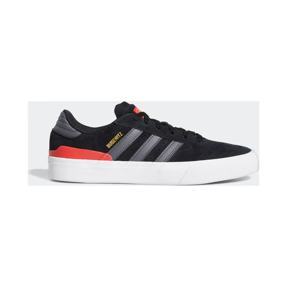adidas Busenitz Vulc II Schuh Core Black / Dgh Solid Grey / Vivid Red (FY0448)