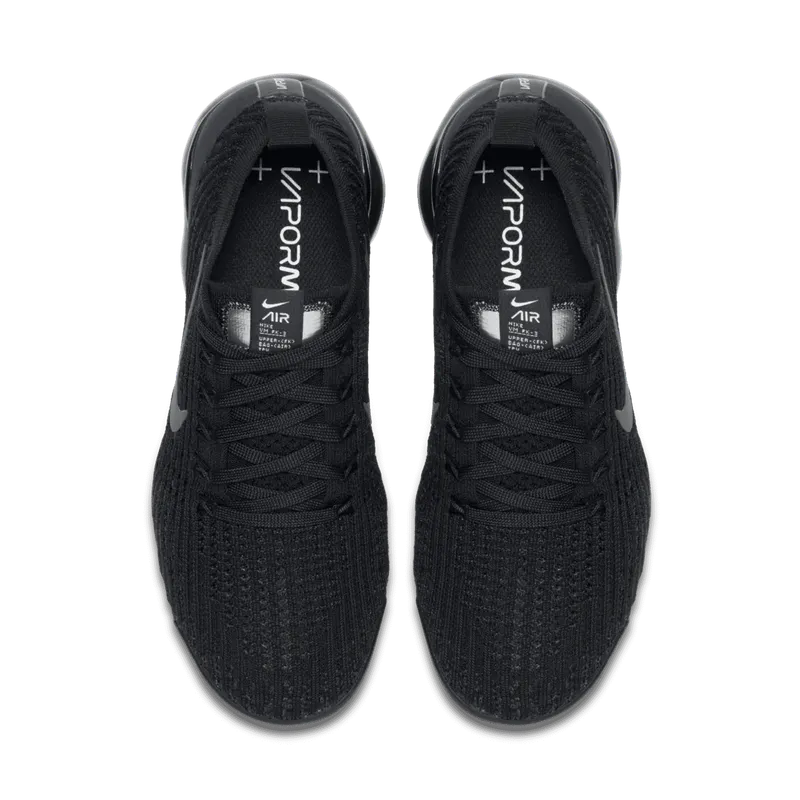 Nike Air VaporMax Flyknit 3 Triple Black (W) Black/White-Metallic Silver-Anthracite (AJ6910-002)