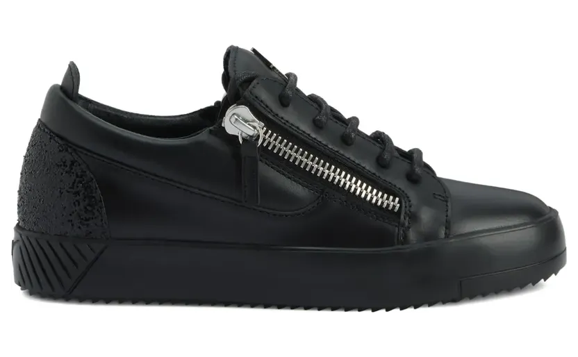 Giuseppe Zanotti Gail low-top sneakers met glitters en ritsdetail – Zwart (RW50018H01)