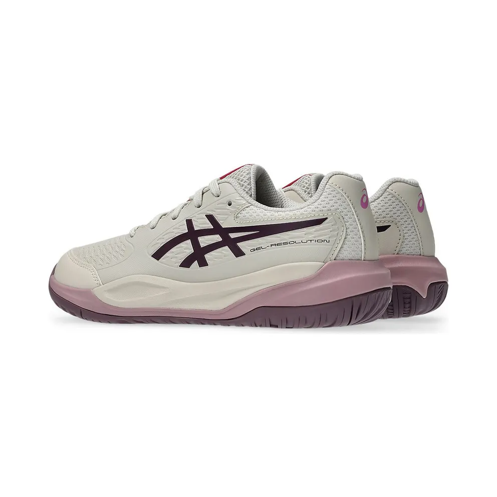 ASICS GEL-RESOLUTION X GS “Soft Oat / Dark Aubergine” (1044A081-250)