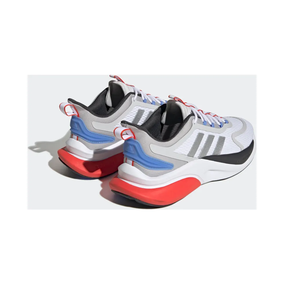 Adidas Alphabounce+ Sustainable Bounce Lifestyle Running Cloud White / Silver Metallic / Blue Fusion (HP6139)