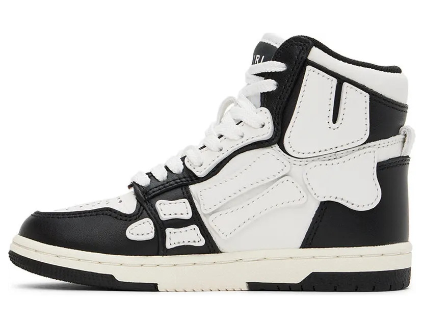 AMIRI Kids Black & White Skel-Top Sneakers (PF22KFS002-004) (3)