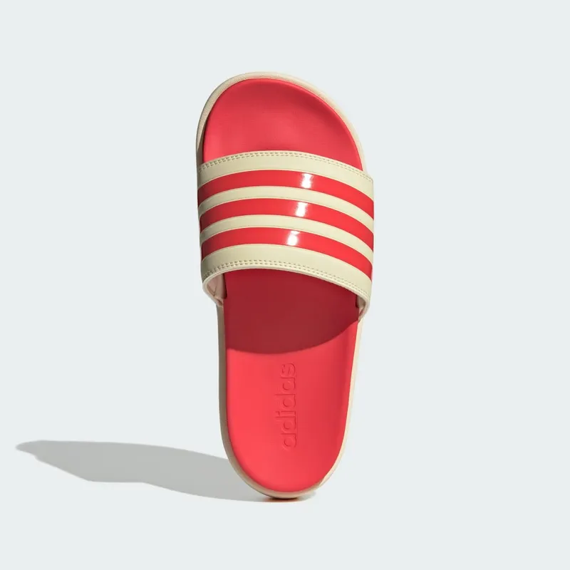 Adidas adilette Platform Slides Warm Vanilla / Semi Lucid Red / Semi Lucid Red (JP5676)