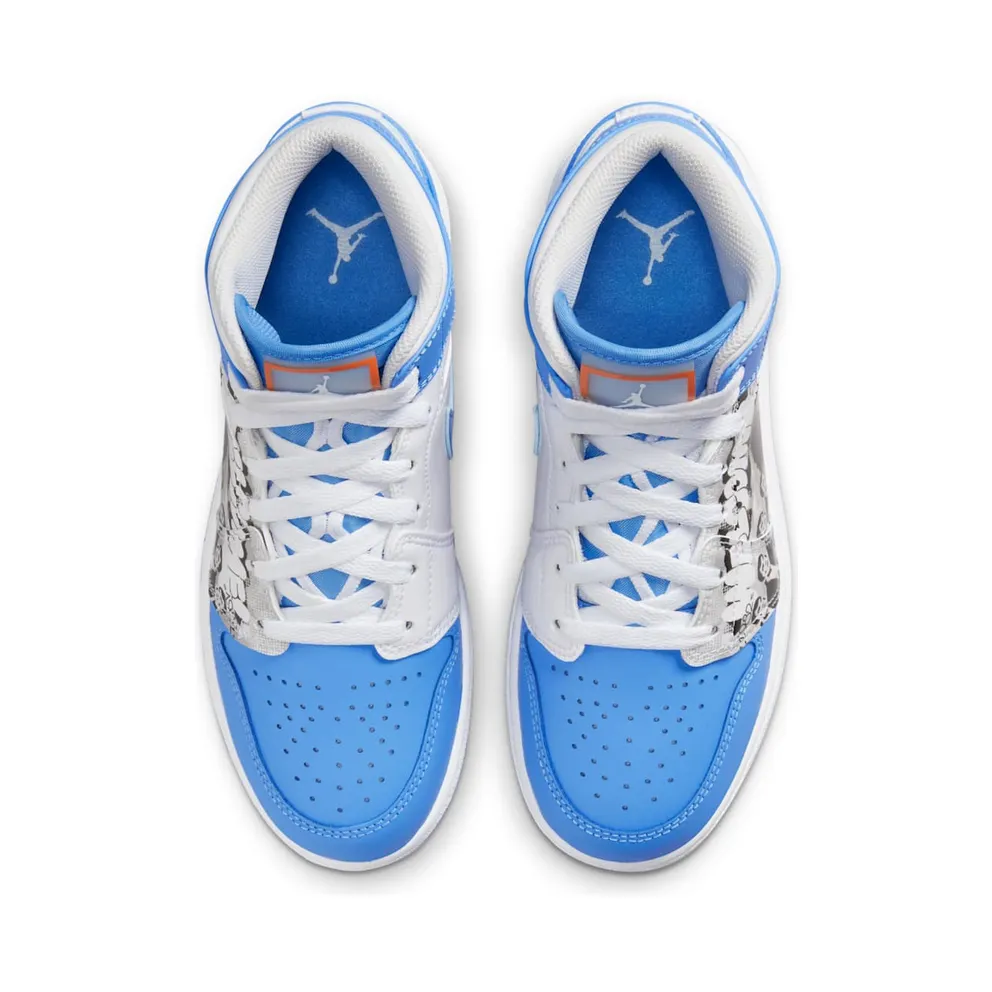 Jordan 1 Mid Sneaker School Game Winner (DR6492-100)