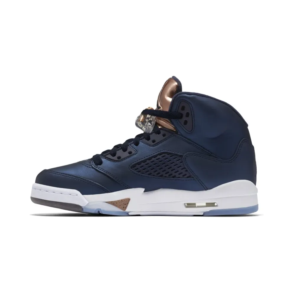 Jordan 5 Retro Bronze (GS) Obsidian/White-Metallic Red Bronze-Bright Grape (440888-416)
