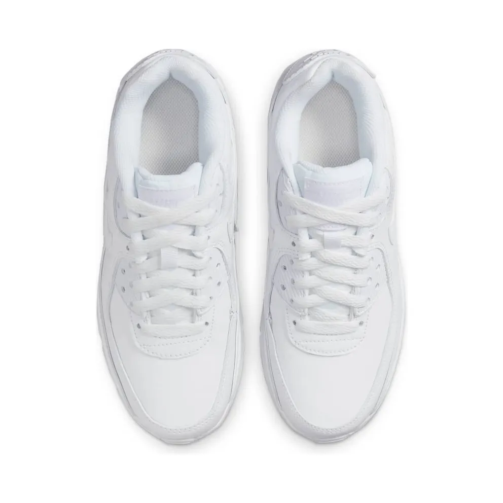 Nike Air Max 90 Recraft Triple White (GS) White/Metallic Silver-White-White (CD6864-100)