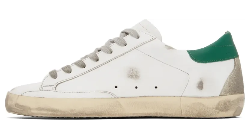 Golden Goose Suede Super-Star “White/Green” (GMF00102.F002180.1080) (3)