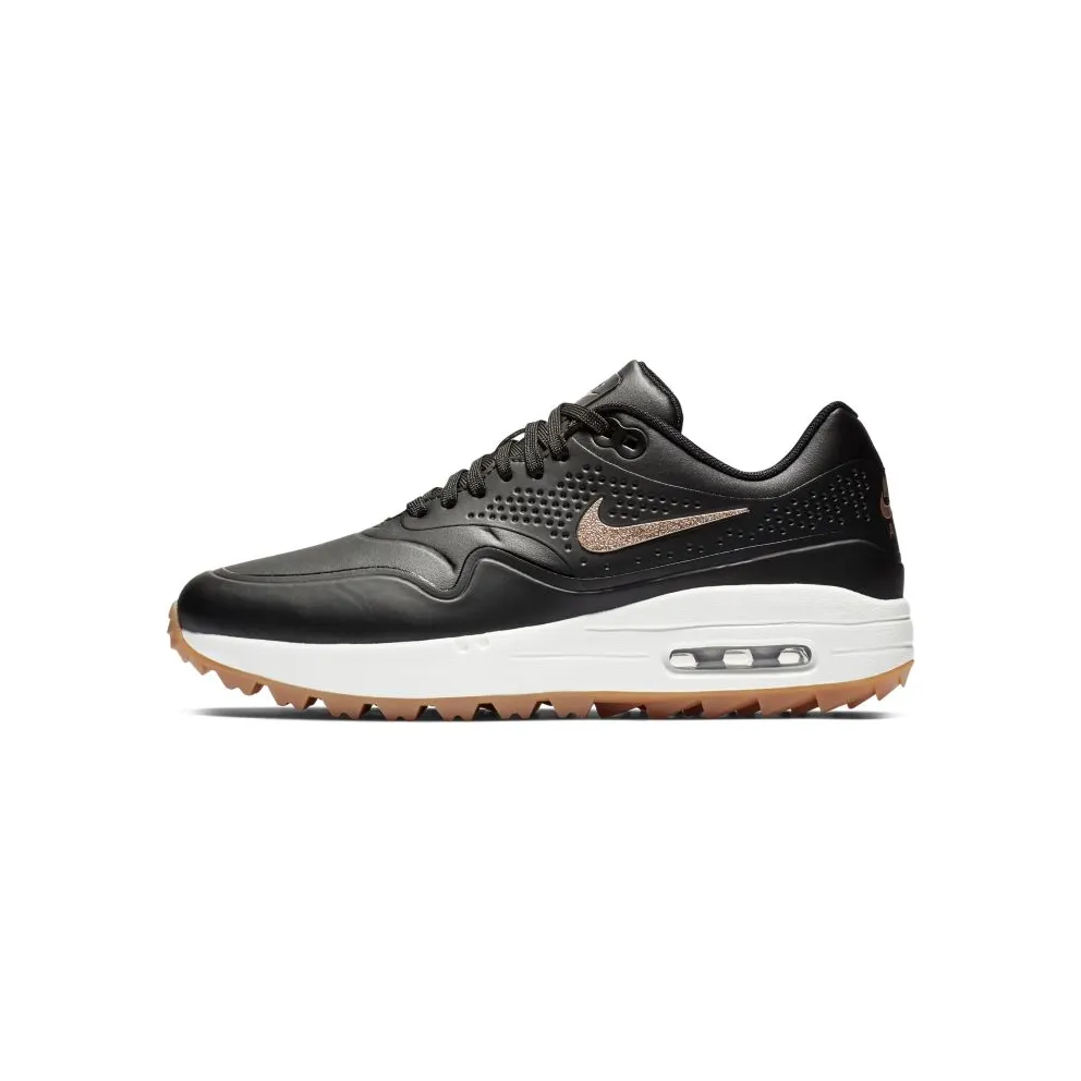 Nike Air Max 1 Golf Black Metallic Red Bronze Gum (W) Black/Summit White-Gum Medium Brown-Metallic Red Bronze (AQ0865-002)