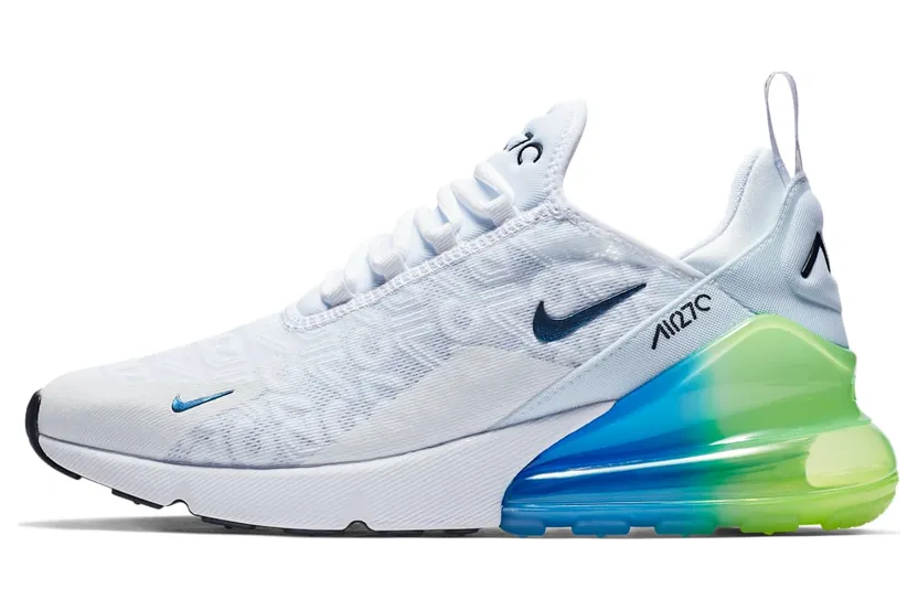 Nike Air Max 270 White Lime Blast Photo Blue (AQ9164-100)