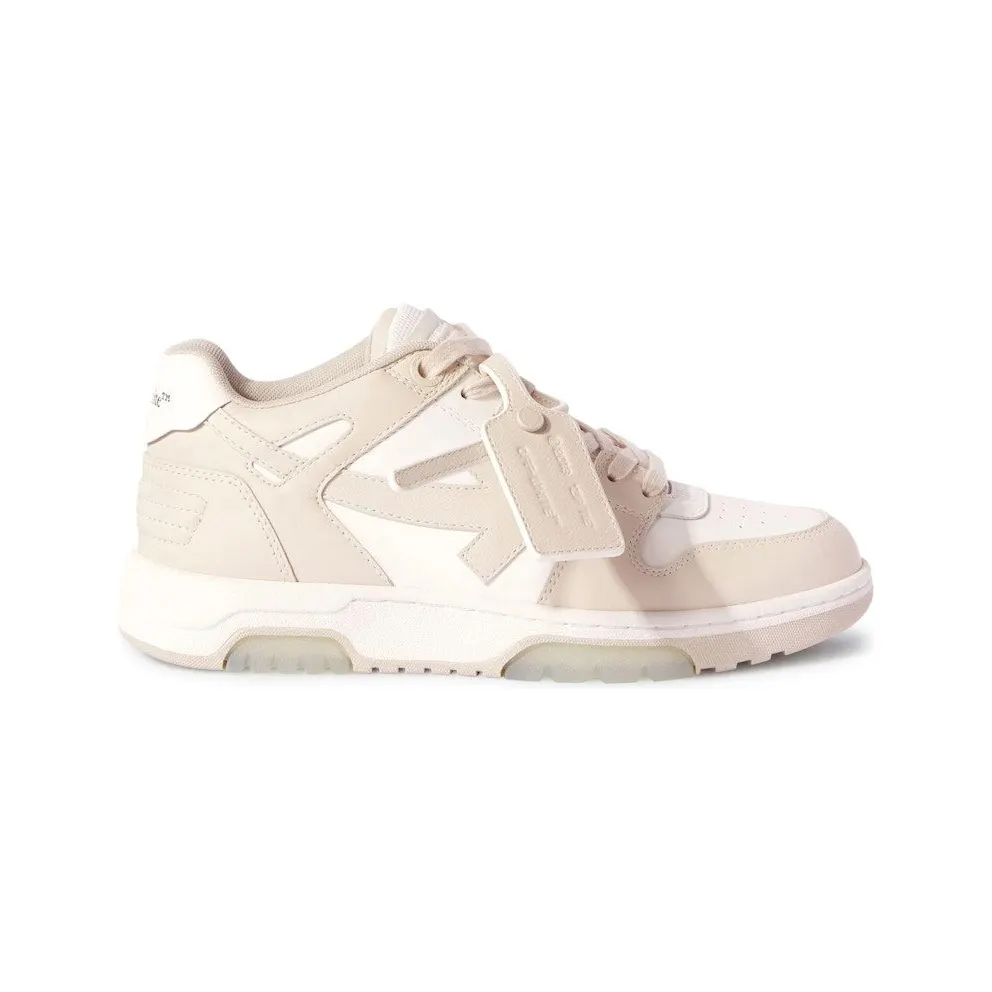 OFF-WHITE Out Of Office OOO Low Tops Beige (OWIA259C99LEA0060161)