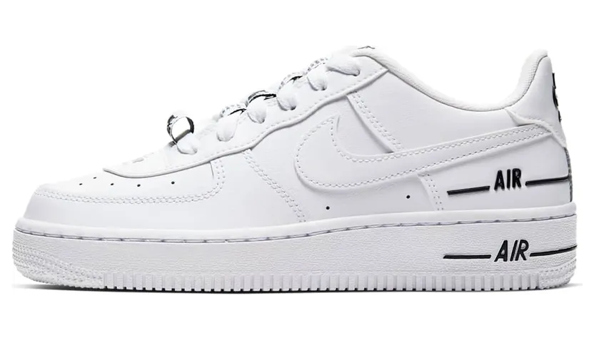 Nike Air Force 1 LV 8 3 GS Multiple Logos – “White” (CJ4092-100)