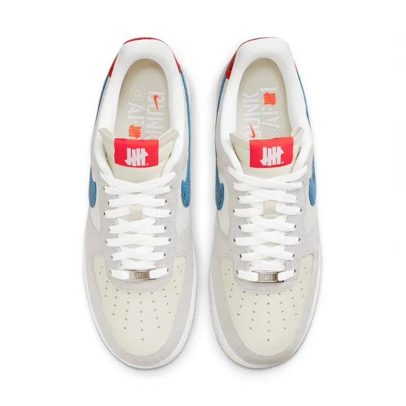 Nike x Undefeated Air Force 1 Low SP 5 On It Dunk Vs AF1 (2021) – “White / Neutral Grey-blue-red” (DM8461-001)