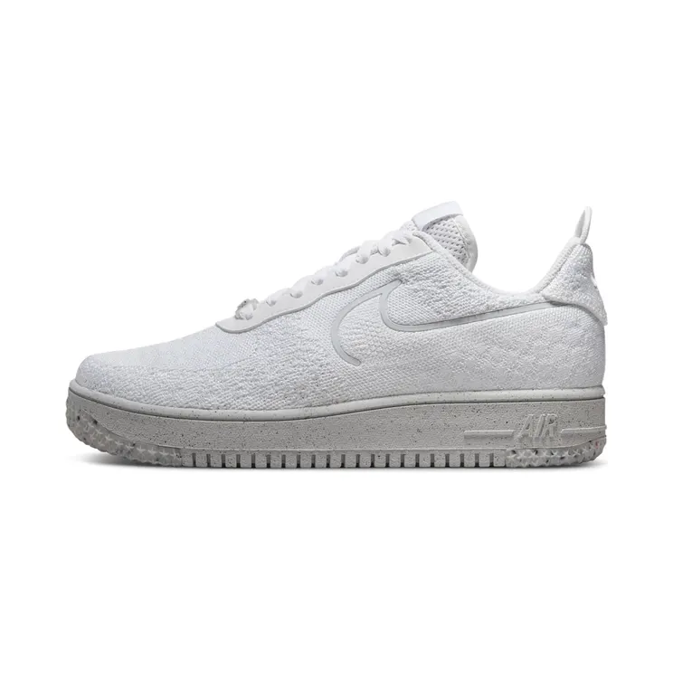 Nike Air Force 1 Crater Flyknit Triple White – “White / Summit White / Platinum Tint” (DM0590-100)