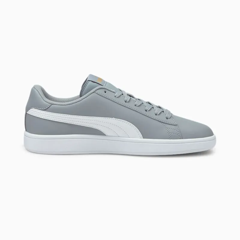 Puma Smash v2 leren Grey/White/Gold (36521528)