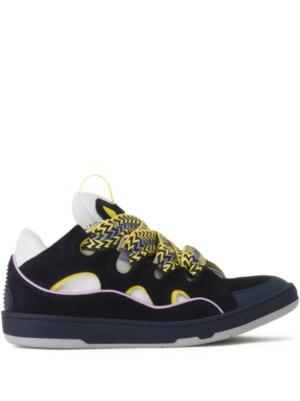 Lanvin Curb gevlochten sneakers – Blue (SKDK12BICO2972)