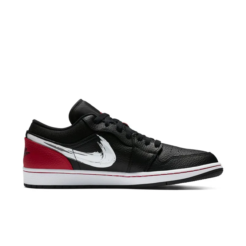 Air Jordan 1 Low SE Brushstroke Black (2020) (DA4659-001)