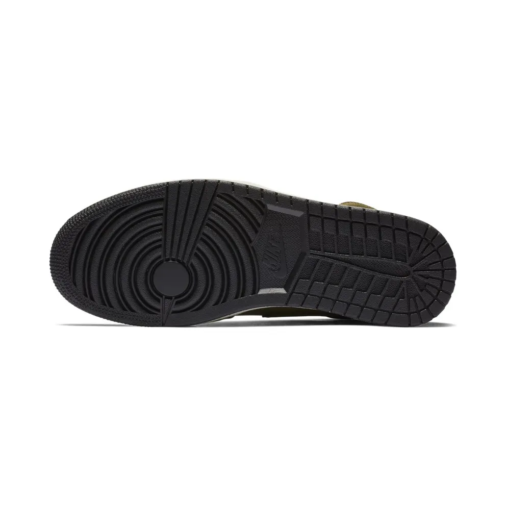 Air Jordan Nike AJ I 1 Mid Olive Canvas (2018) (BQ6579-300)