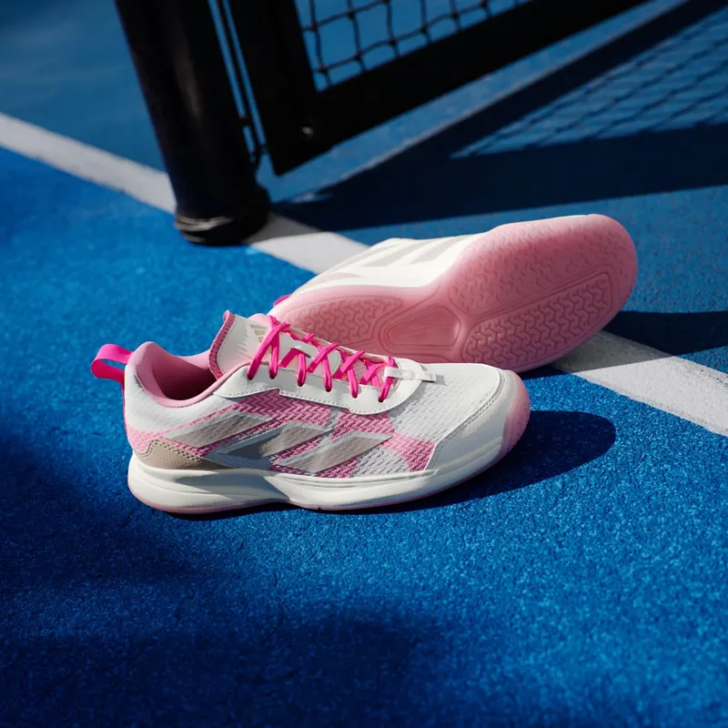 Adidas Avaflash Low Tennis Core White / Silver Metallic / Lucid Pink (JP9741)