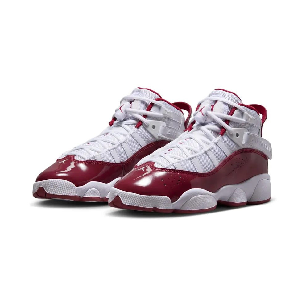 Jordan 6 Rings GS “White Team Red” (323419-165)