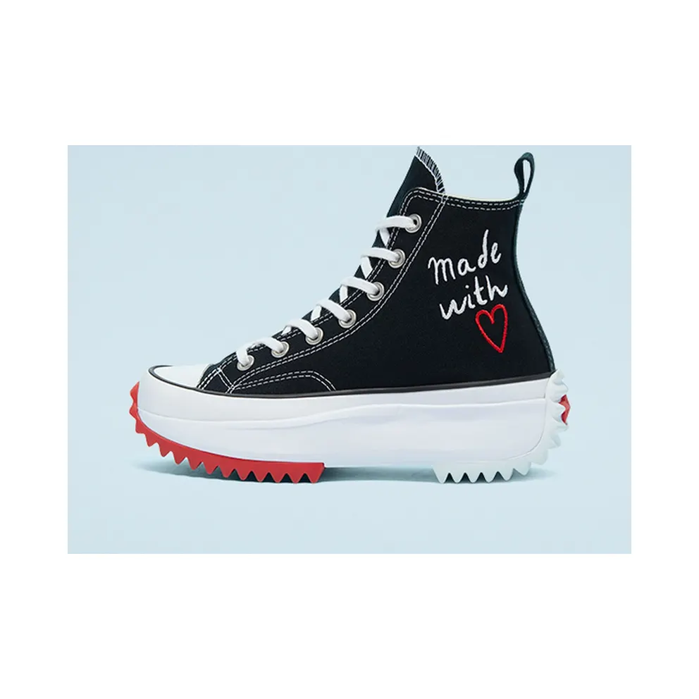 Converse Valentine’s Day Run Star Hike High Top Black/white/university Red (171120C)