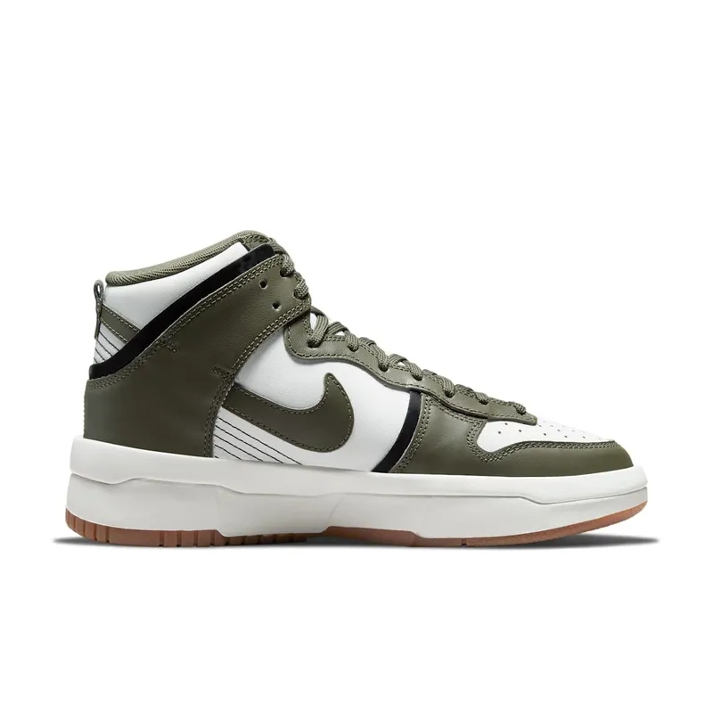 Nike Dunk High Up Cargo Khaki – “Summit White / Cargo Khaki-black” (DH3718-103)