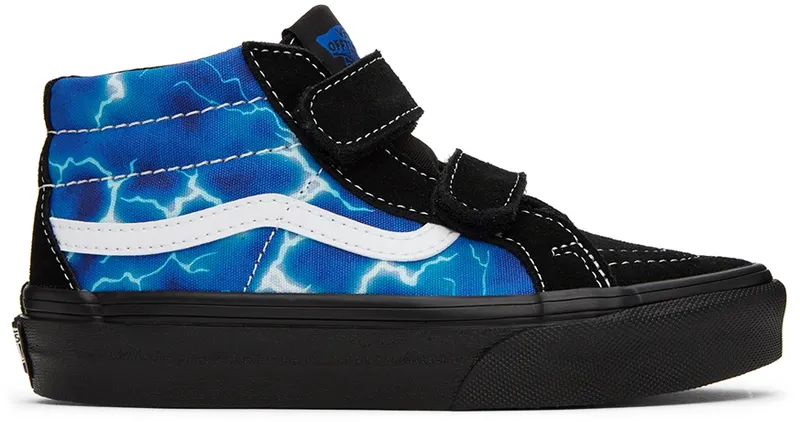Vans Kids Black & Blue Sk8-Mid Reissue Little Kids (VN0A38HHY61)