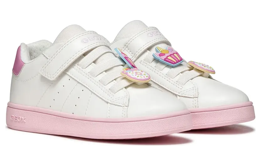 Geox sneaker Wit/Donkerroze (J65LRF000BC-C1364)