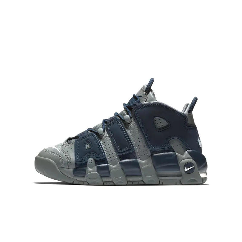 Nike Air More Uptempo 96 Cool Grey Midnight Navy (GS) Cool Grey/White-Midnight Navy (415082-009)