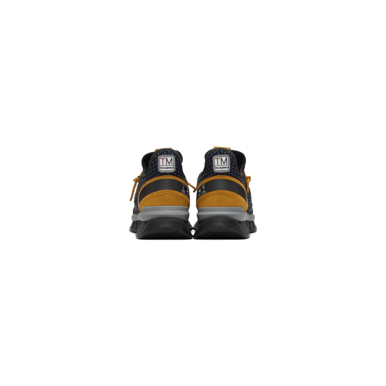 Z Zegna Navy and Tan TechMerino A-Maze Sneakers (LHTGS A4308X) (3)