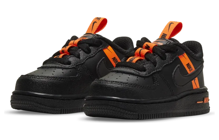 Nike Force 1 LV8 KSA TD ‘Worldwide Pack – Black Total Orange’ Black/Total Orange/Black (CT4682-001)