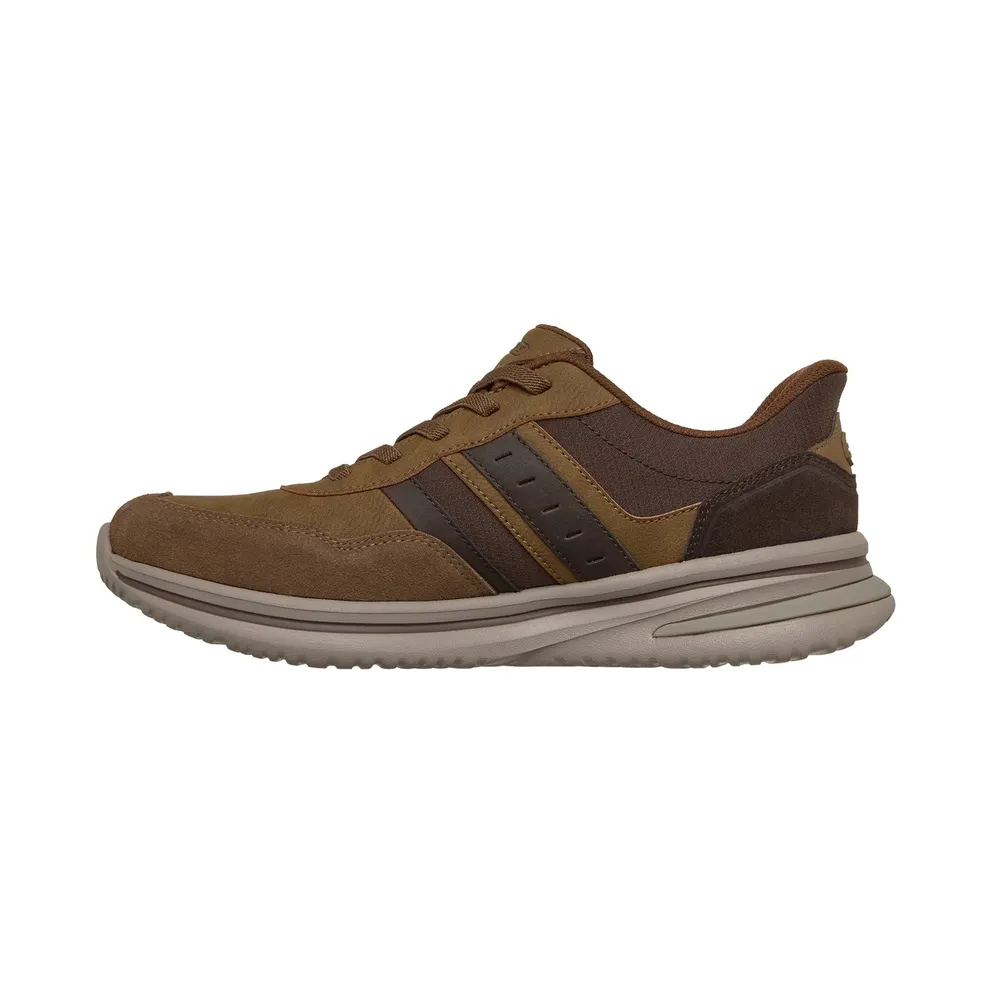Skechers Slip-ins Relaxed Fit: Norlan “Leroy Sneaker Woestijn Brown” (205891DSCH)