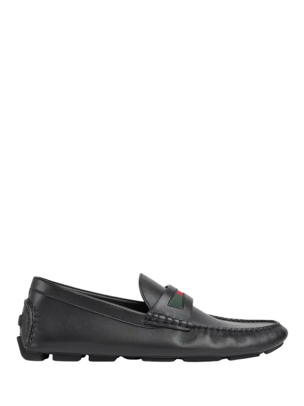 GUCCI Mocassins Pour Homme Avec Détail Bande Web, Taille 44 IT (854080AAFU21060)