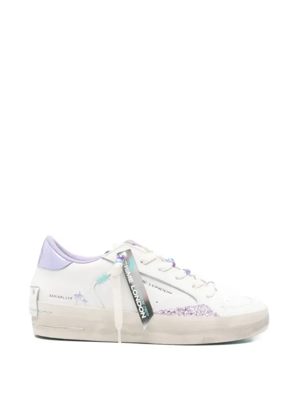 Crime London Sneakers verfraaid with glitters – White (29152PP8)