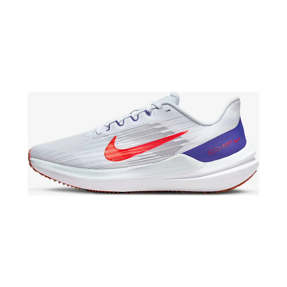 Nike Air Winflo 9 “Football Grey / Concord / Cinnabar / Bright Crimson” (DD6203-006)