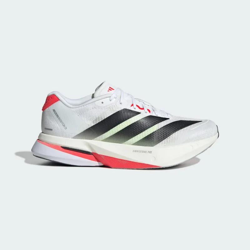 Adidas Adizero Boston 13 Cloud White / Core Black / Lucid Red (JS4934)